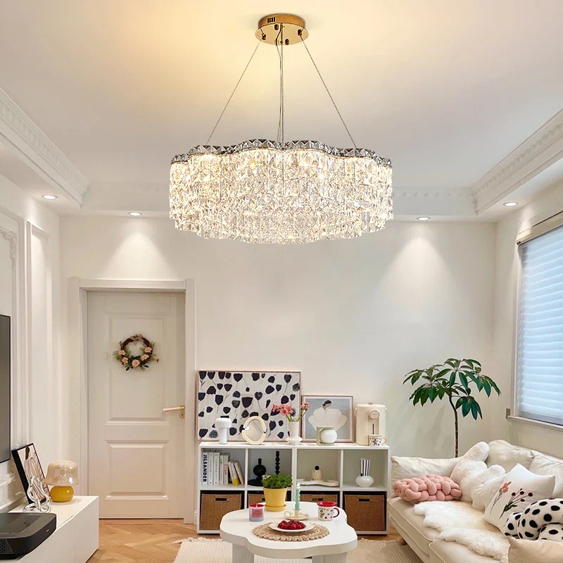 lustre moderne en cristal pour un éclairage élégant intérieur - Image 4