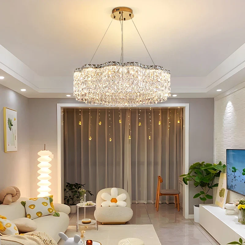lustre moderne en cristal pour un éclairage élégant intérieur - Image 5