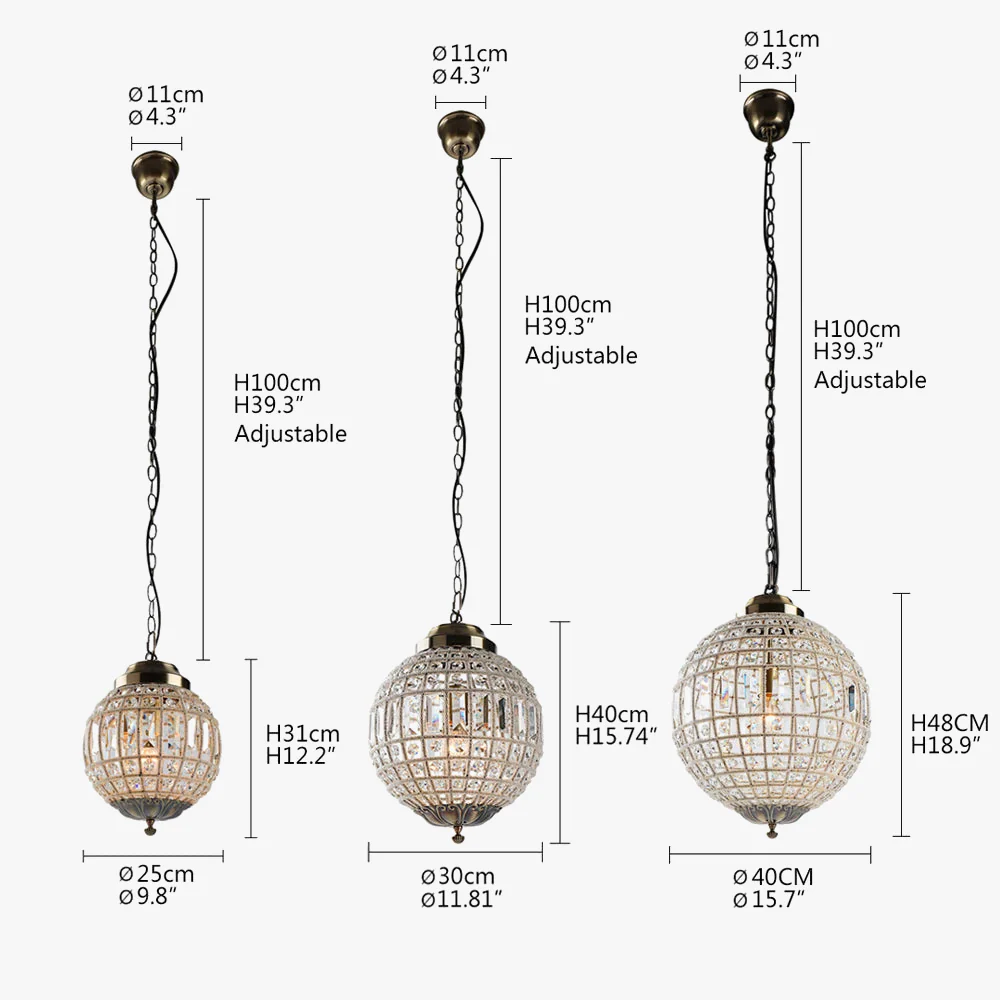 lustre moderne en cristal style empire vintage à led - Image 2