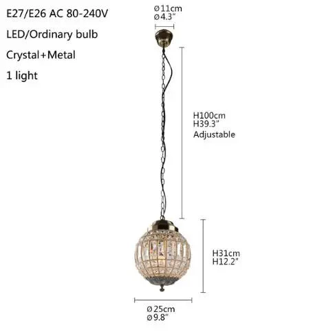 lustre moderne en cristal style empire vintage à led - Image 5