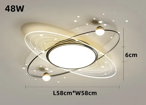 lustre moderne en fer avec éclairage led design étoile - Image 14