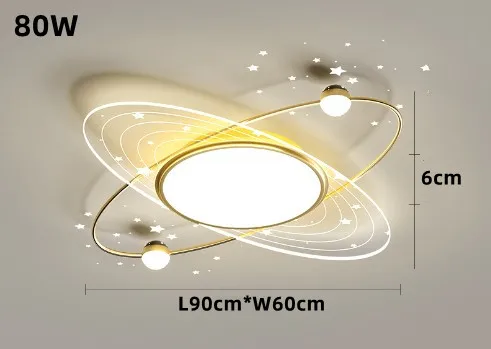 lustre moderne en fer avec éclairage led design étoile - Image 9