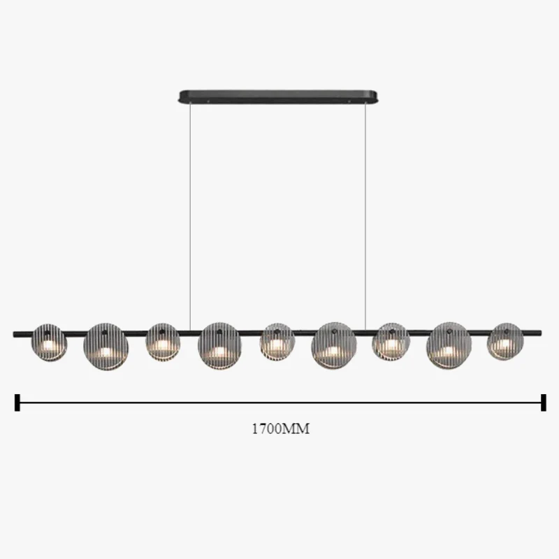 lustre moderne en fer et verre pour décoration intérieure - Image 10