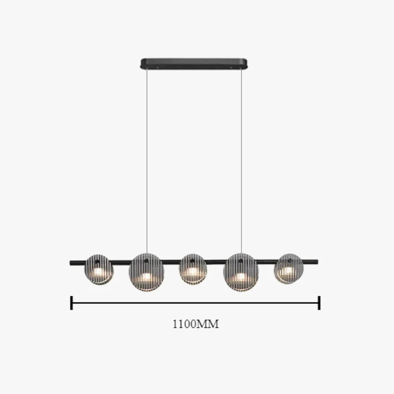lustre moderne en fer et verre pour décoration intérieure - Image 8