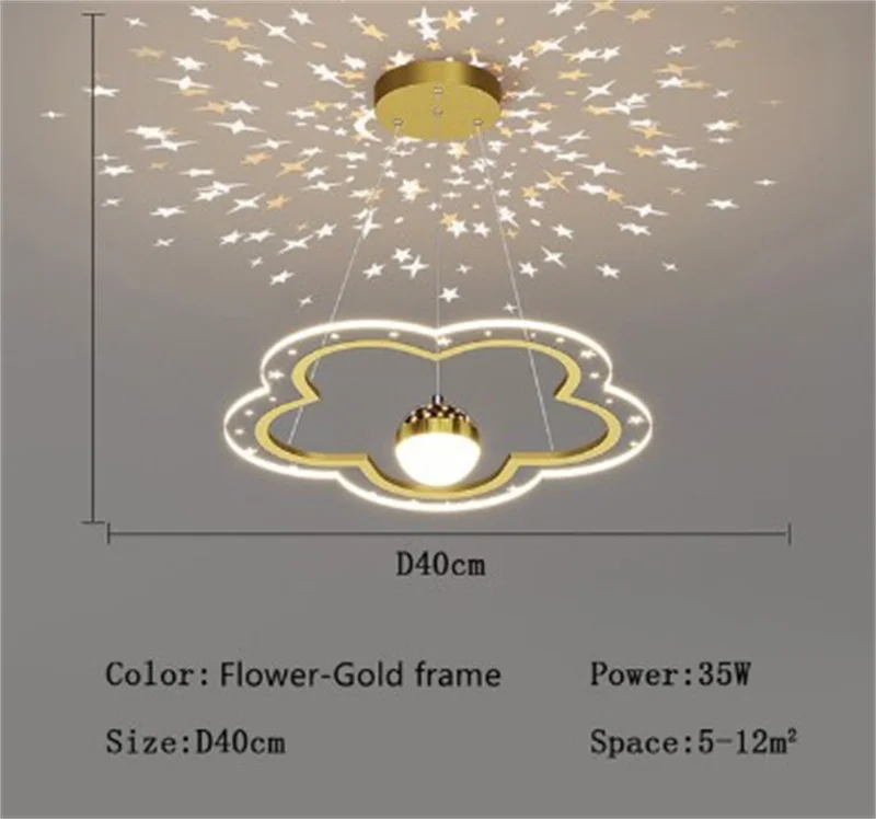 lustre moderne en forme d'étoile pour chambre d'enfant décorative - Image 10