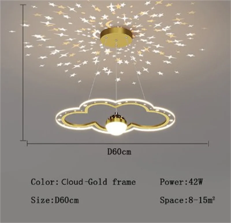 lustre moderne en forme d'étoile pour chambre d'enfant décorative - Image 17