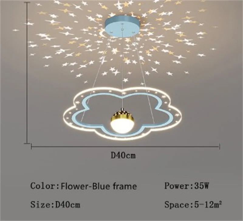 lustre moderne en forme d'étoile pour chambre d'enfant décorative - Image 7