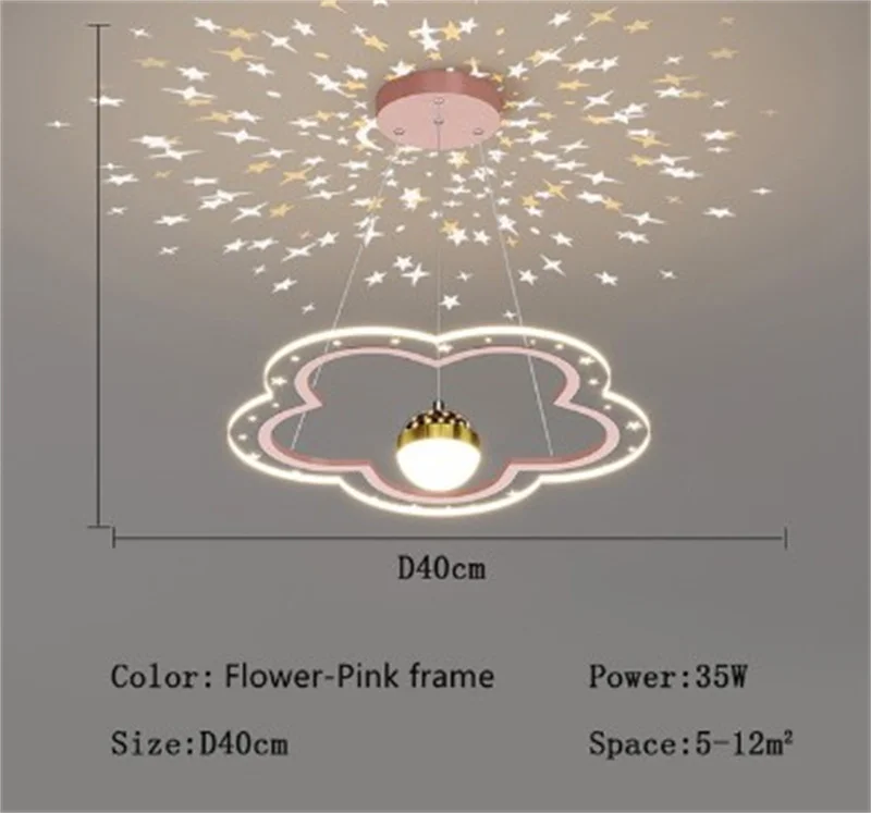 lustre moderne en forme d'étoile pour chambre d'enfant décorative - Image 9