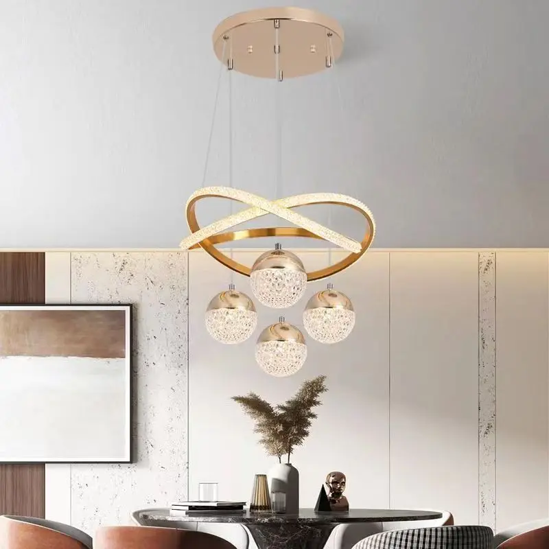 lustre moderne en led pour décoration intérieure élégante et luxueuse - Image 10