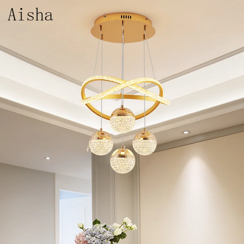 lustre moderne en led pour décoration intérieure élégante et luxueuse - Image 2