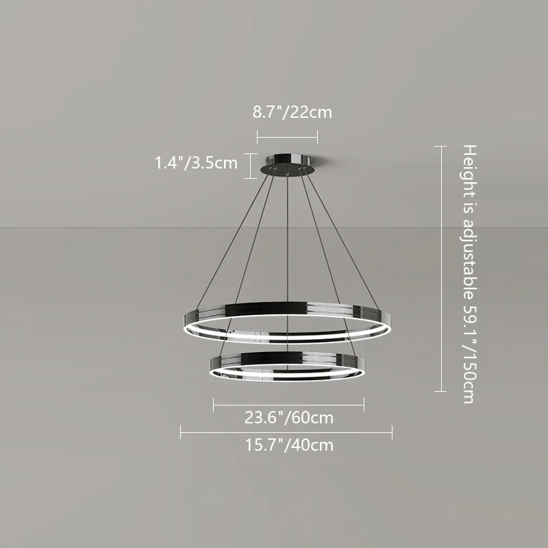 lustre moderne en métal pour éclairage intérieur élégant - Image 16