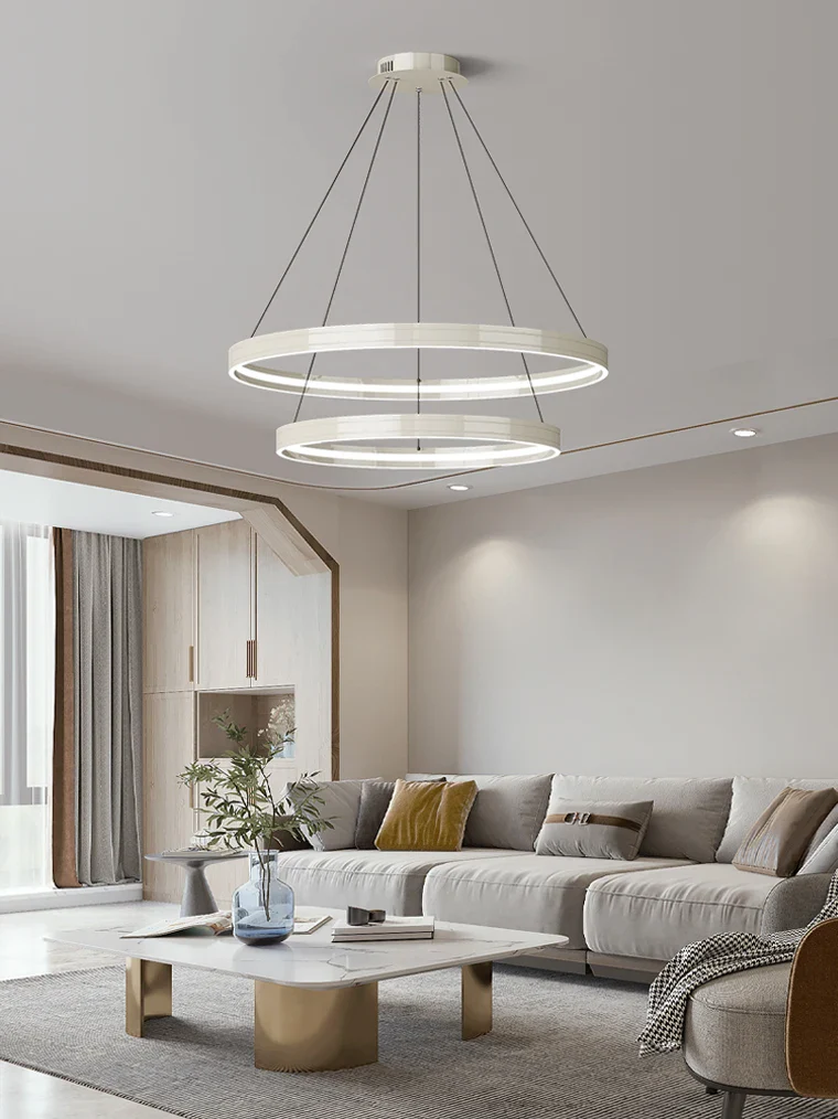 lustre moderne en métal pour éclairage intérieur élégant - Image 5