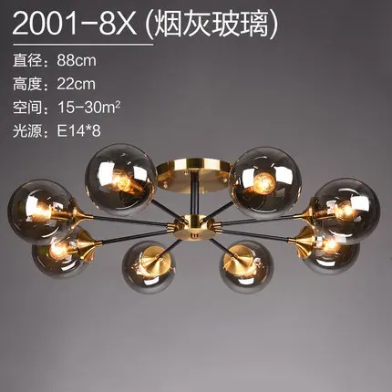 lustre moderne en verre clair pour une déco élégante - Image 15
