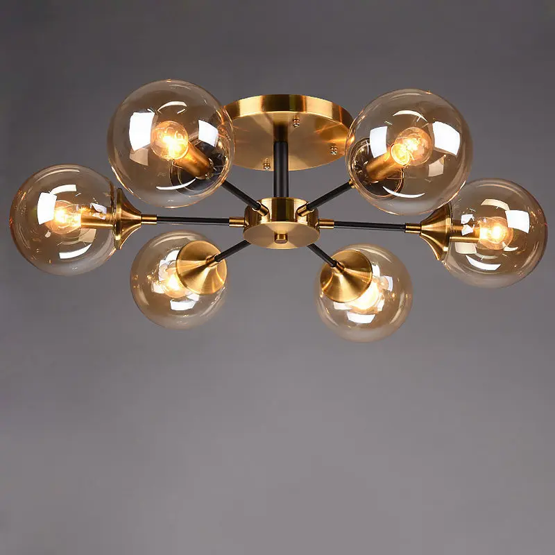 lustre moderne en verre clair pour une déco élégante - Image 2
