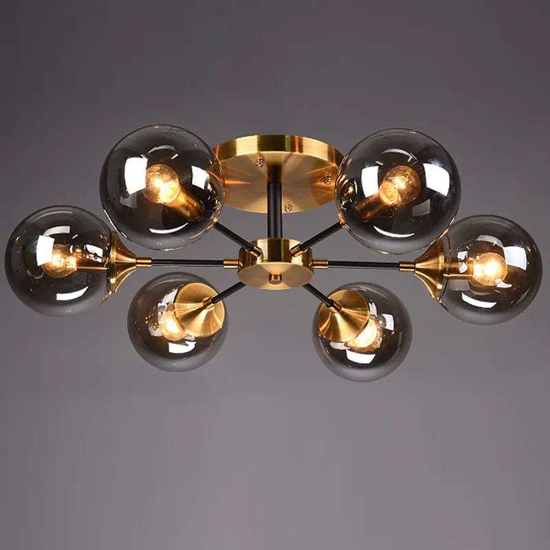 lustre moderne en verre clair pour une déco élégante - Image 3