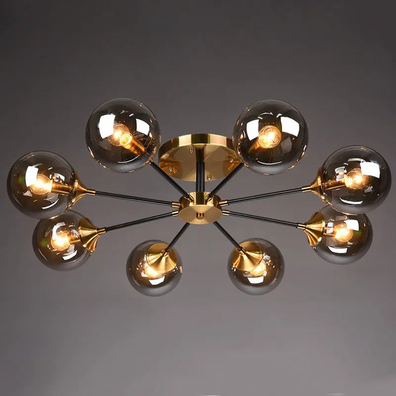 lustre moderne en verre clair pour une déco élégante - Image 4