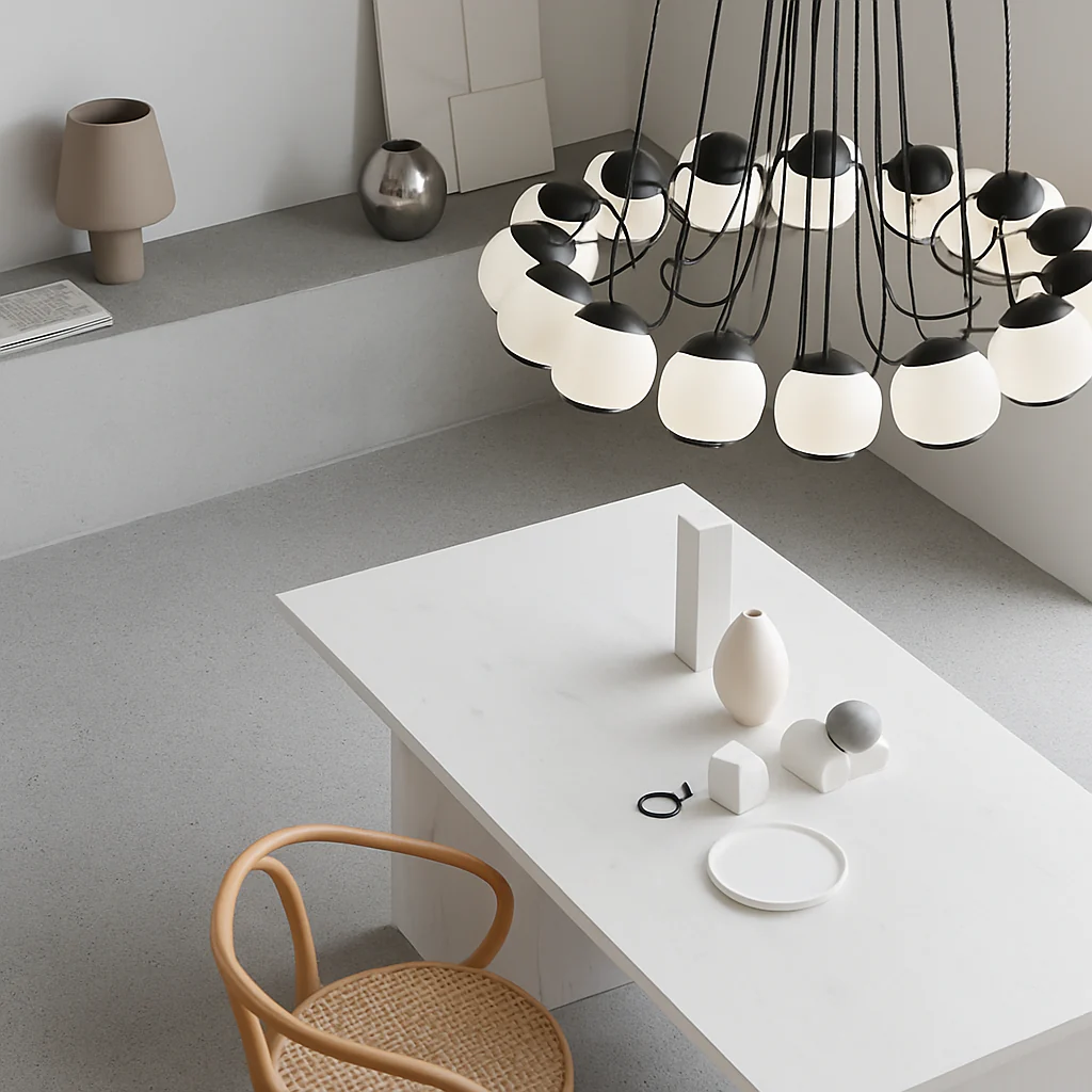lustre moderne en verre créatif pour éclairage intérieur décoratif - Image 3