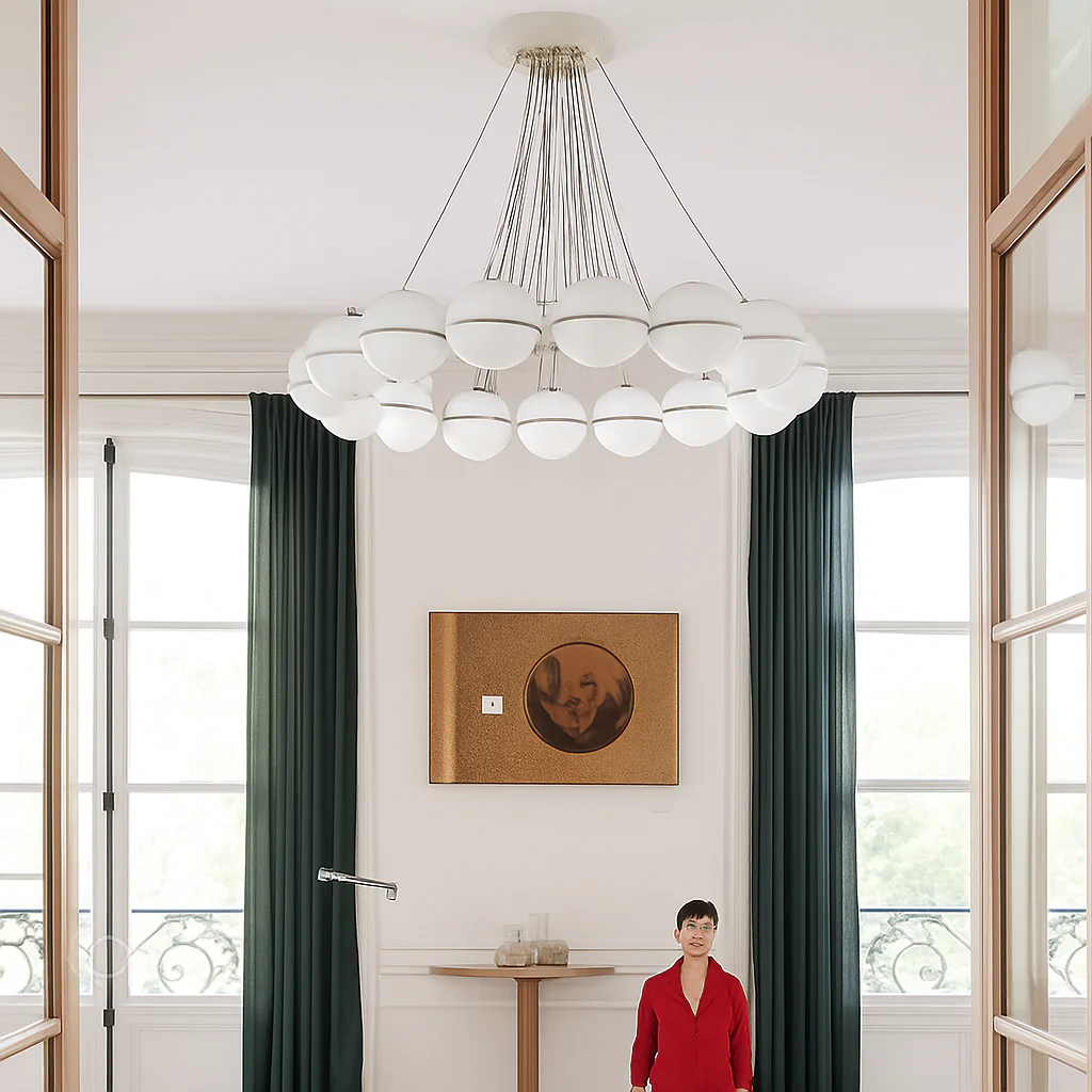 lustre moderne en verre créatif pour éclairage intérieur décoratif - Image 4