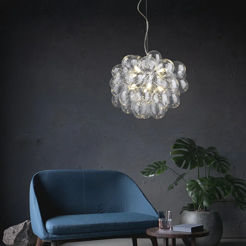 lustre moderne en verre décoratif pour éclairage créatif - Image 5