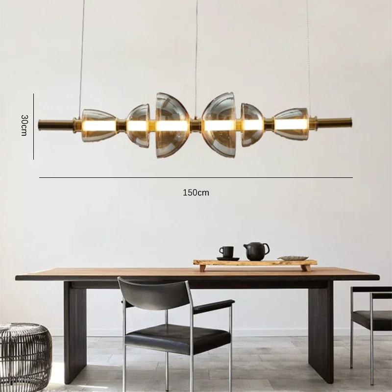 lustre moderne en verre design minimaliste pour restaurant et café - Image 8