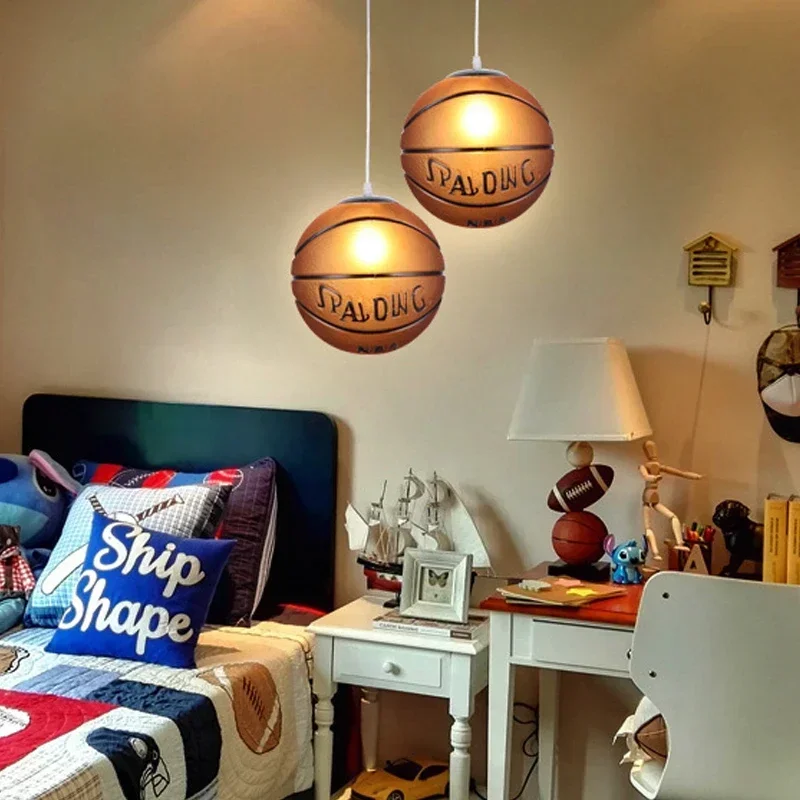 lustre moderne en verre football pour garçons et filles - Image 2