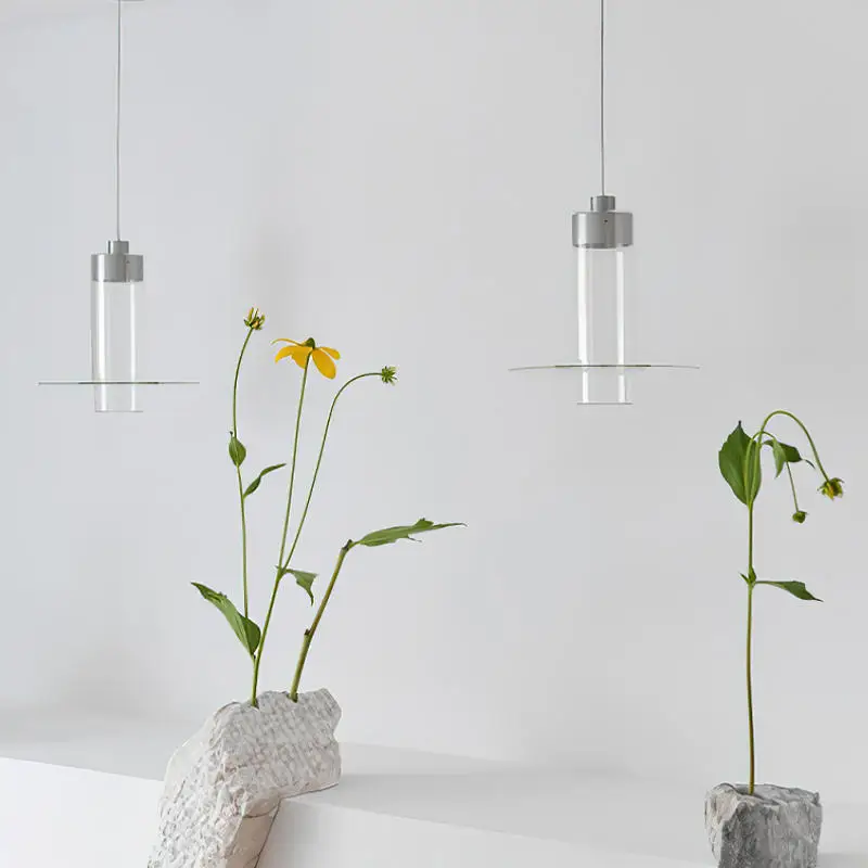 lustre moderne en verre pour cuisine et salon - Image 2