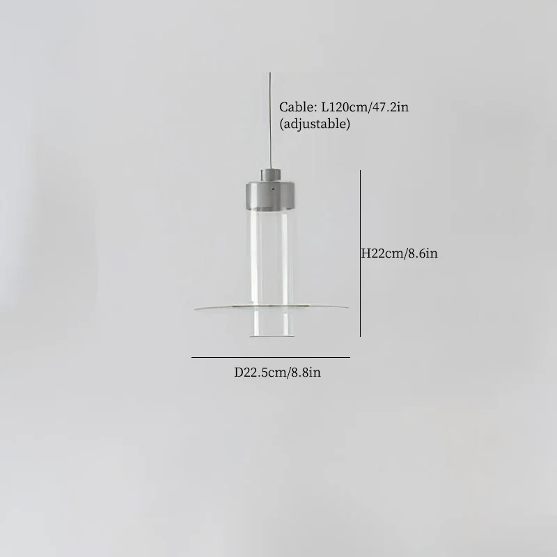 lustre moderne en verre pour cuisine et salon - Image 7