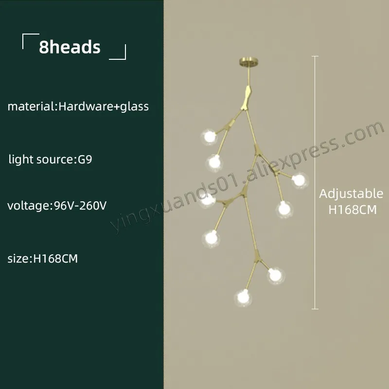 lustre moderne en verre pour intérieur nordique élégant - Image 12