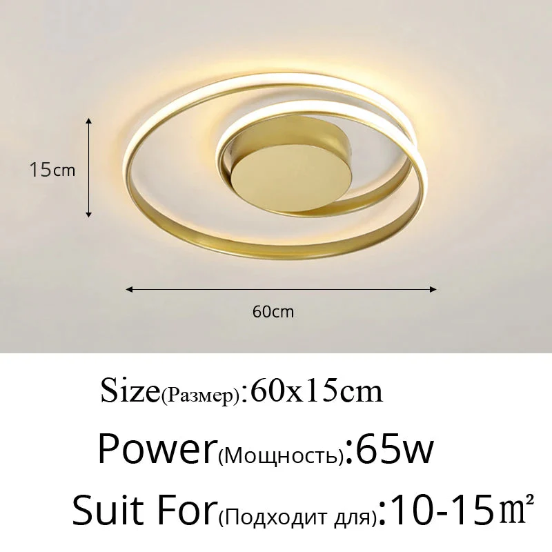 lustre moderne led surface montée pour décoration intérieure - Image 9