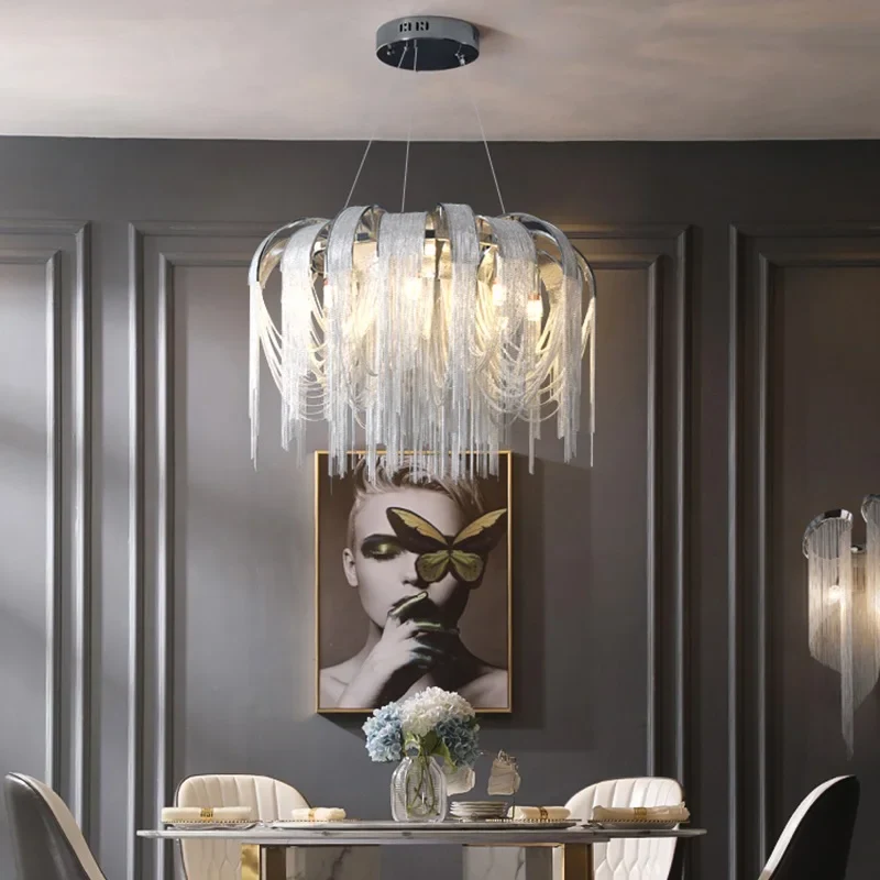 lustre moderne léger créatif pour espaces contemporains - Image 2