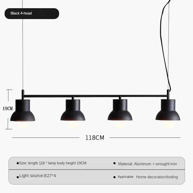 lustre moderne minimaliste créatif à trois têtes personnalisable - Image 8
