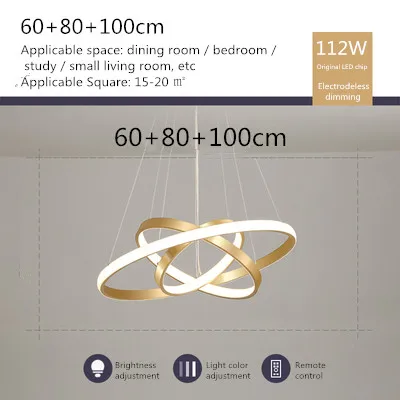 lustre moderne nordique avec télécommande et design épuré - Image 24