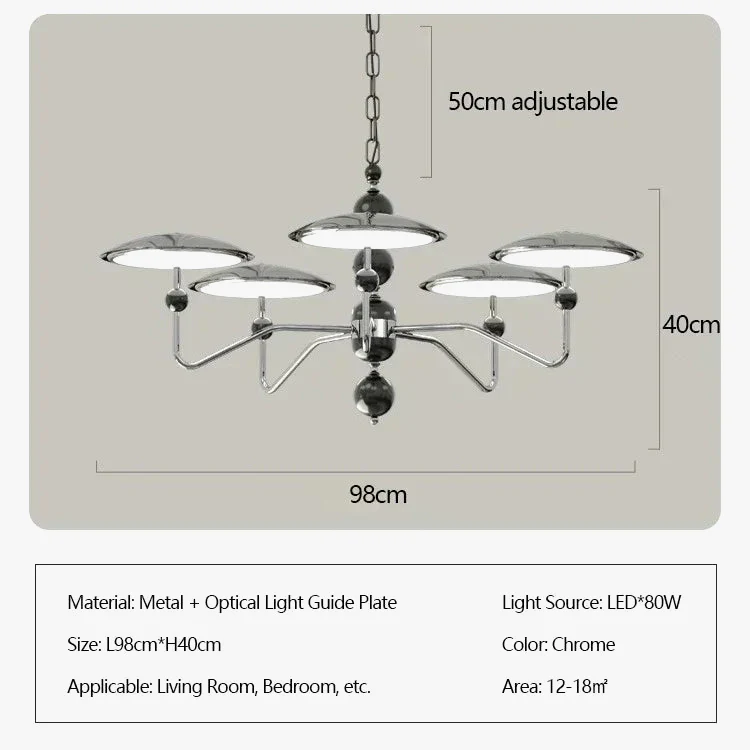 lustre moderne nordique design soucoupe volante avec lumière led - Image 9