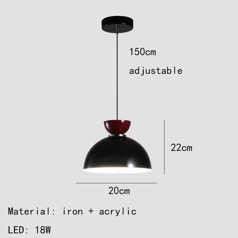 lustre moderne réglable cordon métallique pour intérieur design - Image 22