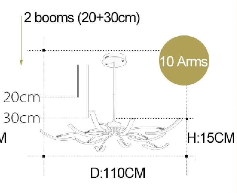 lustre moderne réglable pour intérieur design élégant - Image 9