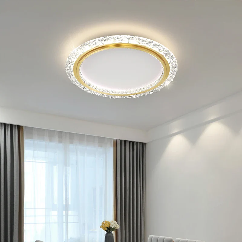 lustre moderne simple en cristal led de luxe - Image 3