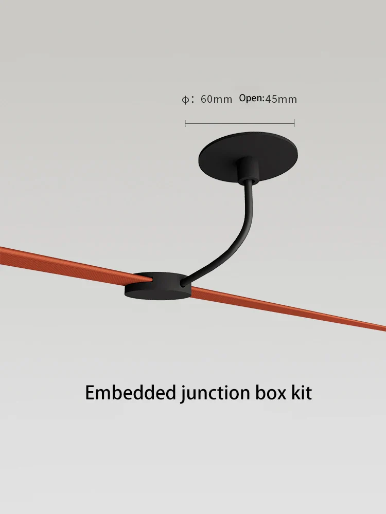 lustre moderne simple led avec bande conductrice lumineuse - Image 16