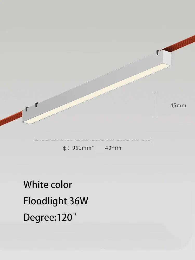 lustre moderne simple led avec bande conductrice lumineuse - Image 21