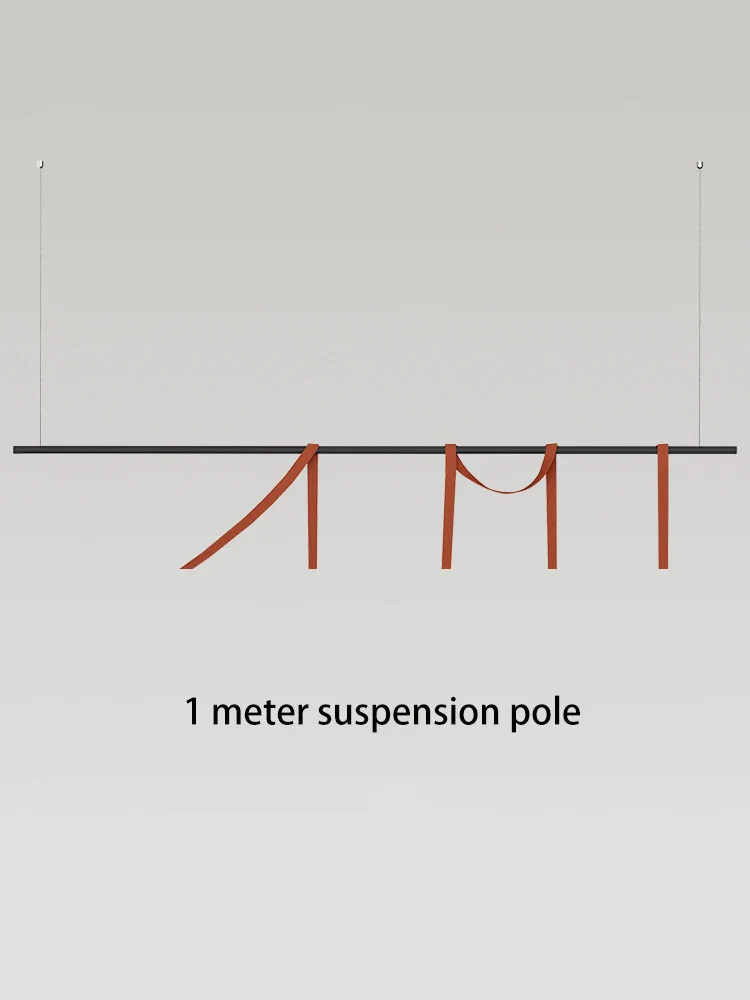 lustre moderne simple led avec bande conductrice lumineuse - Image 24