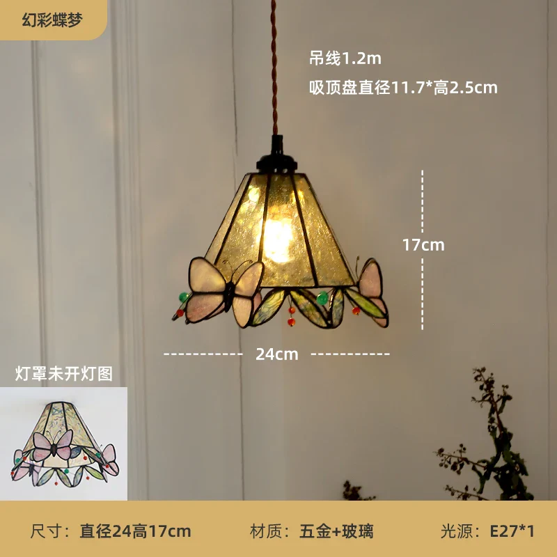 lustre multicolore style tiffany pour éclairage intérieur enfants - Image 9