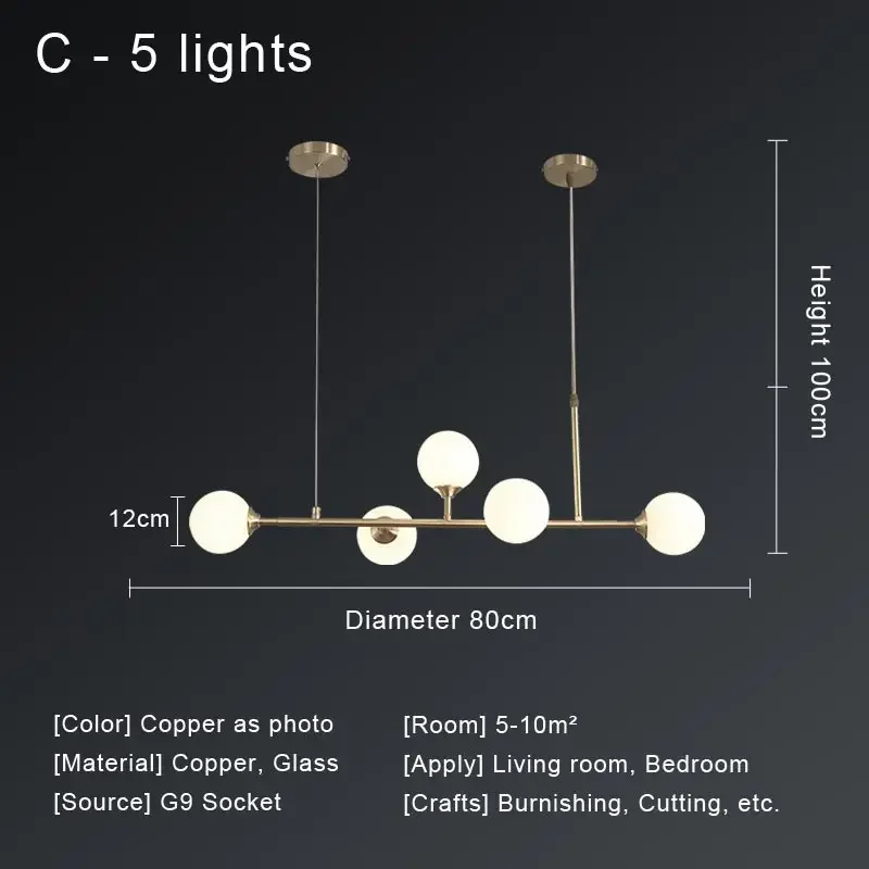 lustre nordique à led pour un éclairage moderne - Image 11