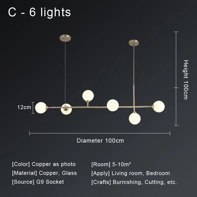 lustre nordique à led pour un éclairage moderne - Image 12