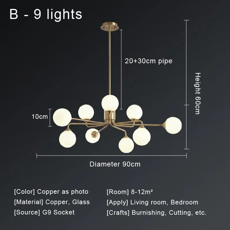 lustre nordique à led pour un éclairage moderne - Image 13