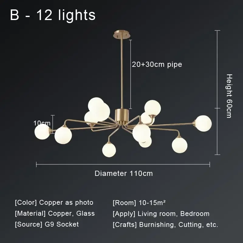 lustre nordique à led pour un éclairage moderne - Image 14