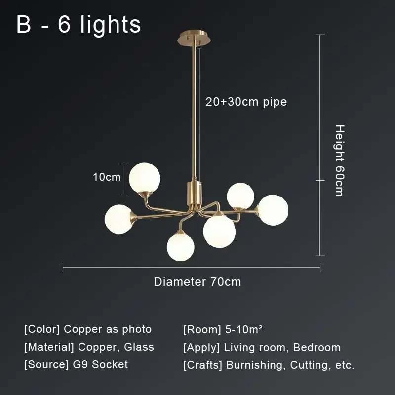 lustre nordique à led pour un éclairage moderne - Image 8
