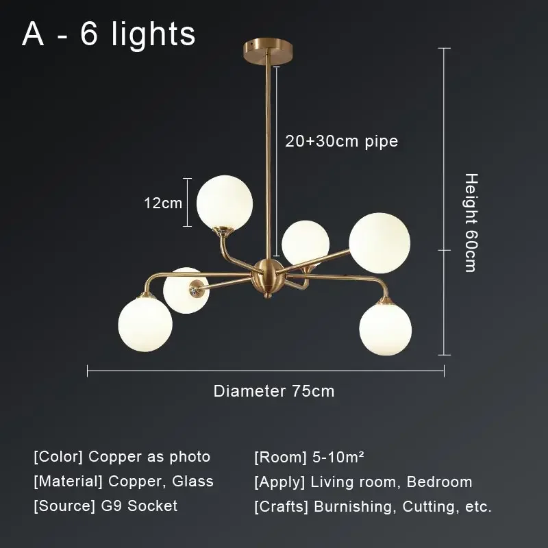 lustre nordique à led pour un éclairage moderne - Image 9