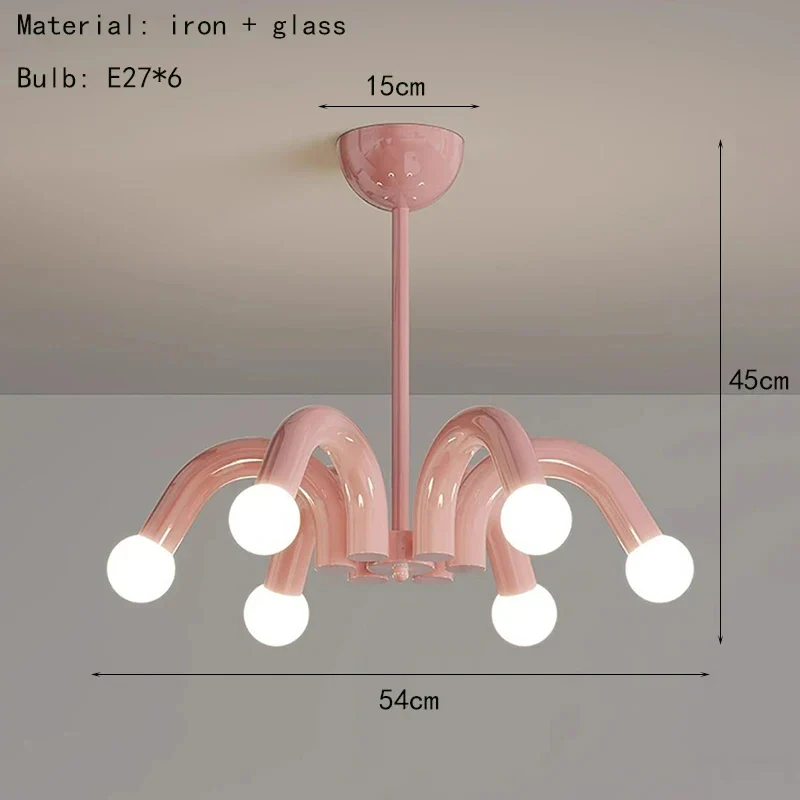 lustre nordique à led style art déco pour décoration élégante - Image 9