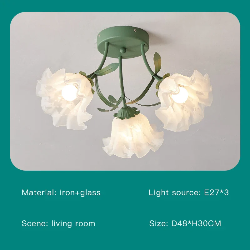 lustre nordique créatif à fleurs pour décoration intérieure - Image 10
