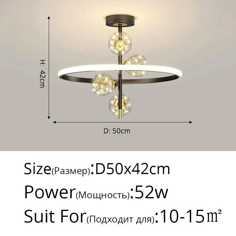 lustre nordique design pour éclairage intérieur moderne élégant - Image 8