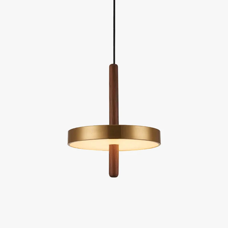 lustre nordique en bois et métal doré réglable pour intérieur - Image 6